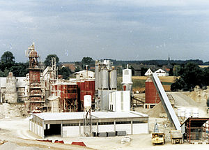 Steinbruch mit Werk in Azendorf 1984